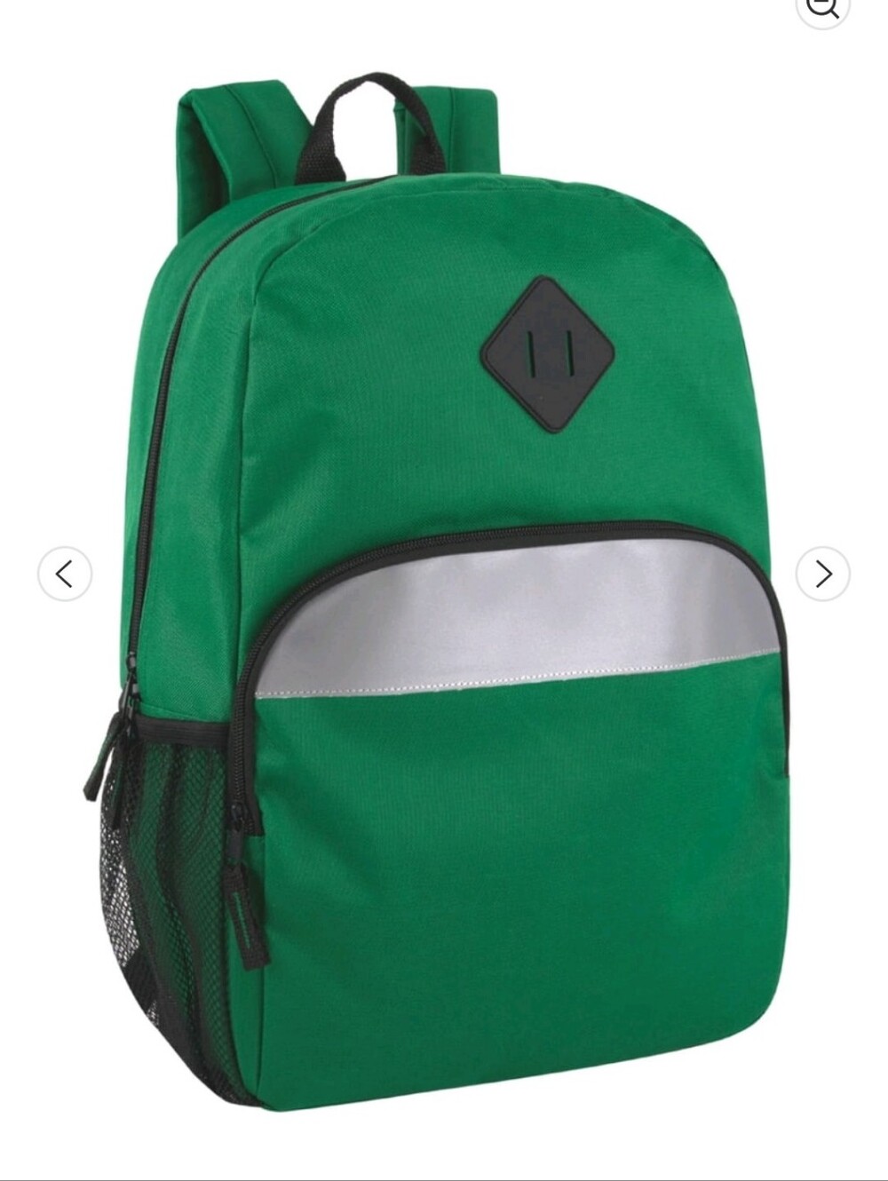 NWT Trailmaker 17" Safety Reflective Backpack Green School Bookbag Gorpcore